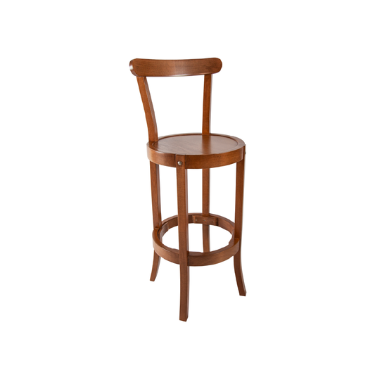 Solid Beech Wood Bar Stool