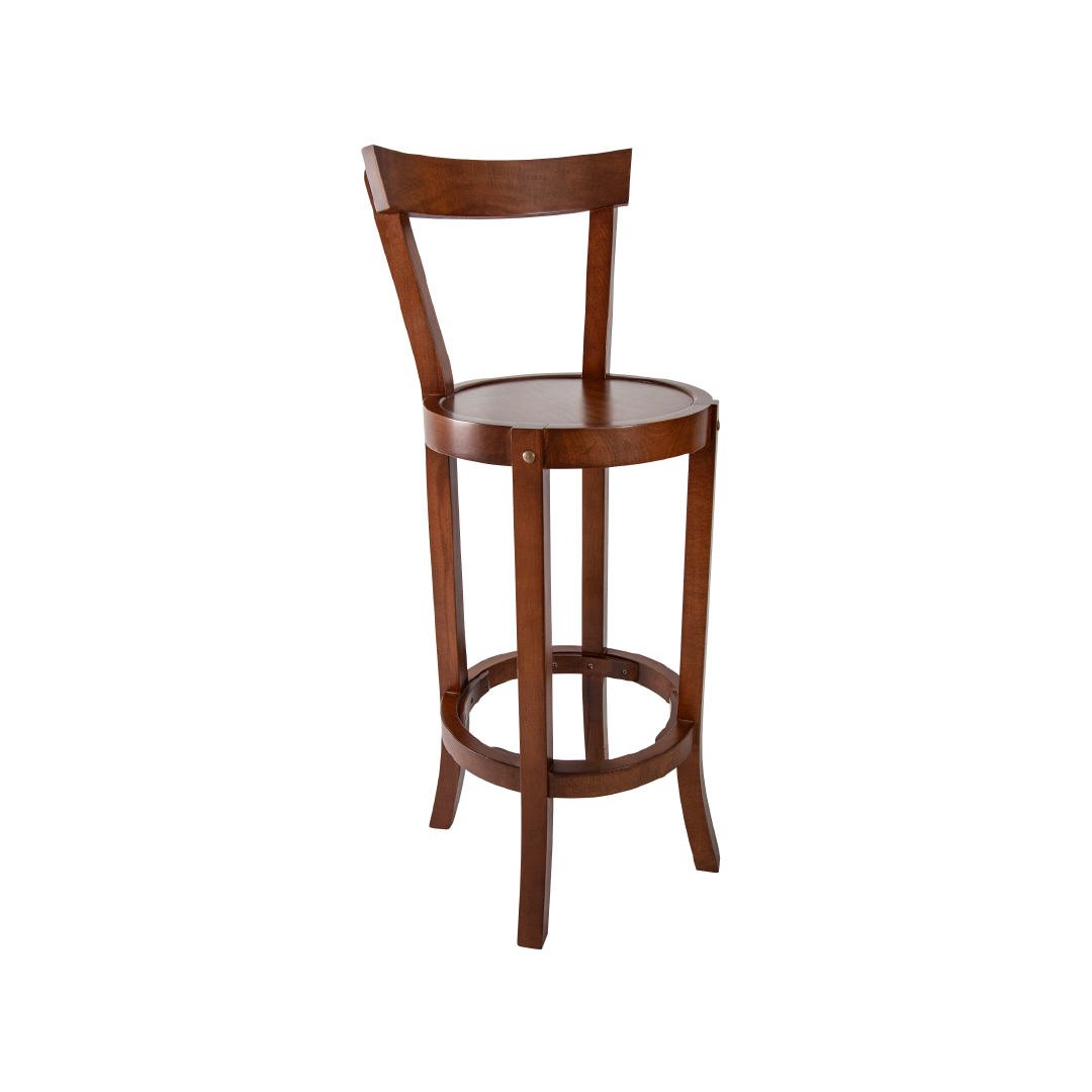 Solid Beech Wood Bar Stool