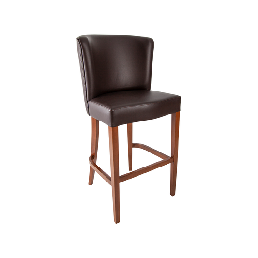 Solid Beech Wood Bar Stool