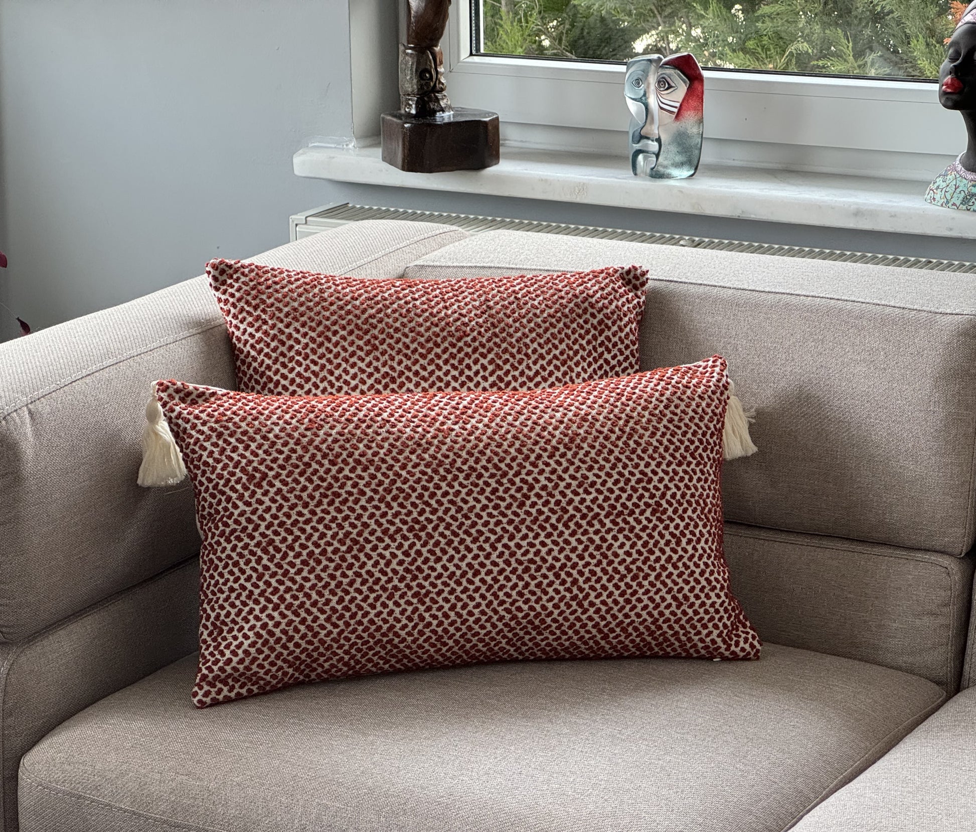 Jacquard Wool Blend Cushion Cover
