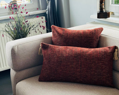 Mona Jacquard Wool Blend Cushion Cover – Premium Woven Texture for Sofas & Home Decor