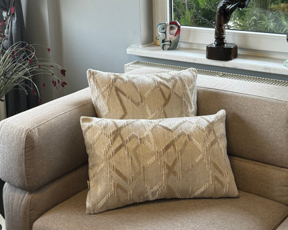 Minelli Jacquard Wool Blend Cushion Cover – Premium Woven Texture for Sofas & Home Decor