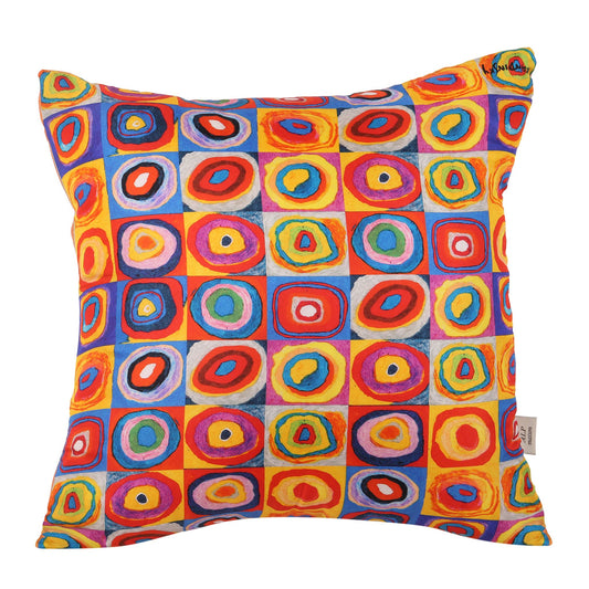 Ruston Colour Study Cushion Cover in Natural Silk – Artistic Elegance & Refinement