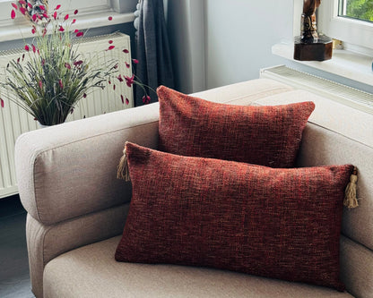 Mona Jacquard Wool Blend Cushion Cover – Premium Woven Texture for Sofas & Home Decor